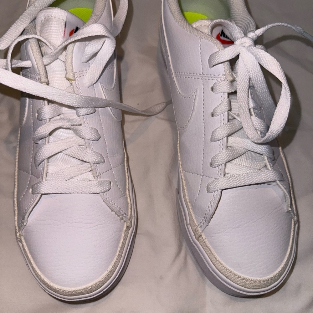 White Nike Blazers LowTop Sneakers